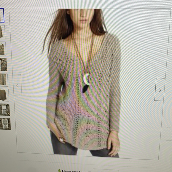 Free People purple cotton tunic sweater - Picture 10 of 10